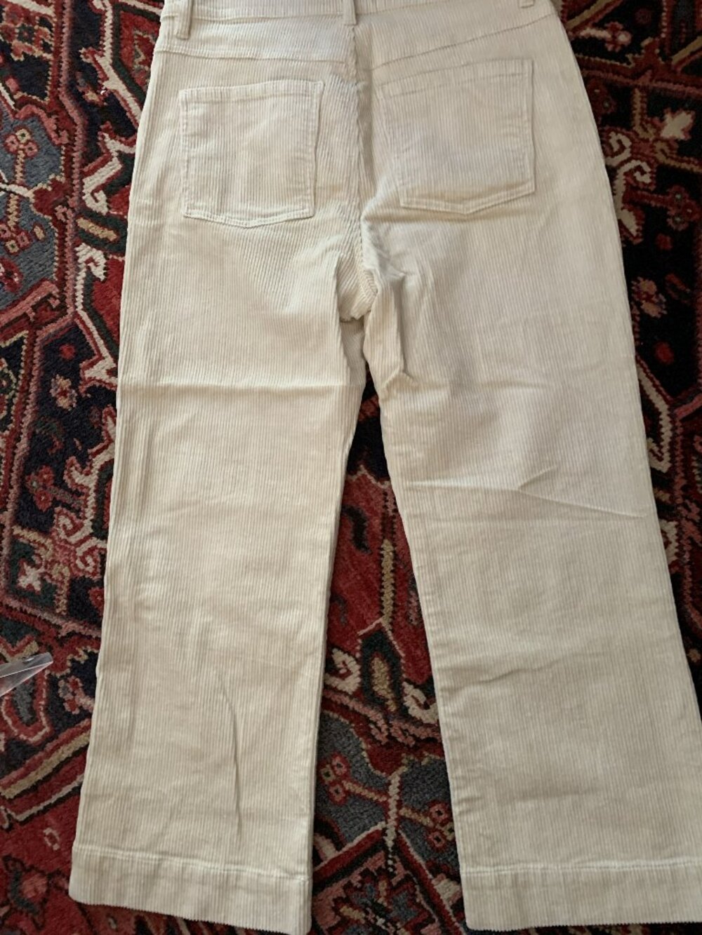 CAbi Corduroy Jeans Crop  - Size 10 - Cream - BNWT